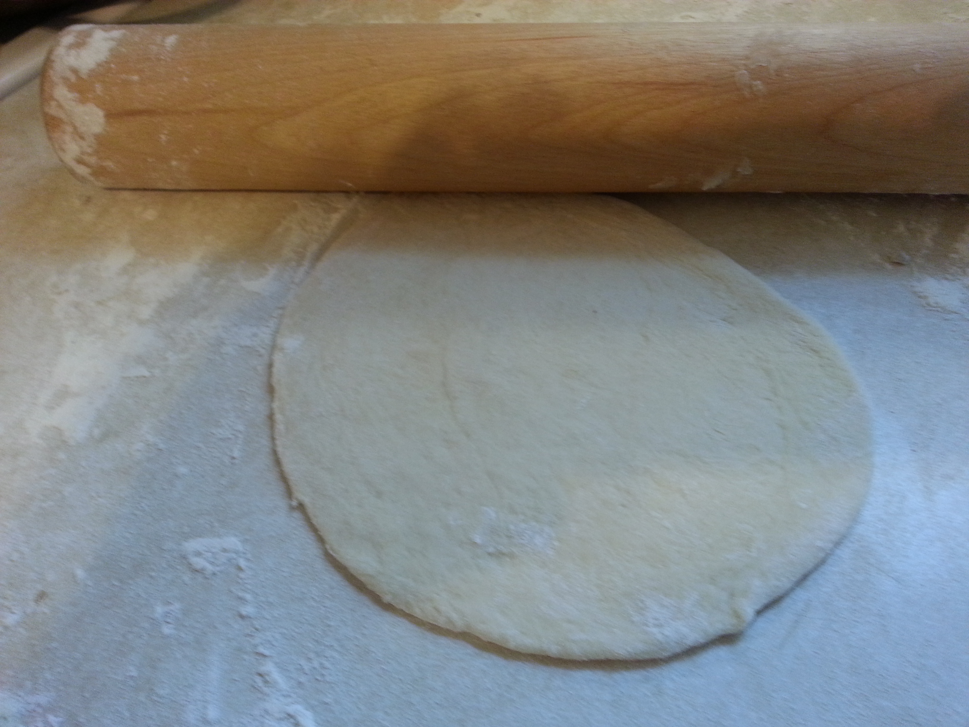 Rolled circles of dough