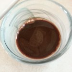 dissolved instant coffee